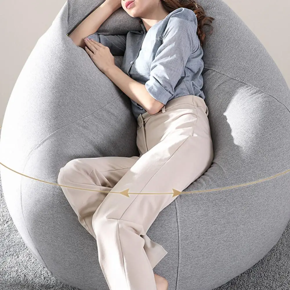 Sofa Bean Bag Soft Leisure Bean Bag Sofa Lazy Couch Bag ChairTatami Lazy Lounger Sofa Cover Large Bean Bag Chair Cushion Bed