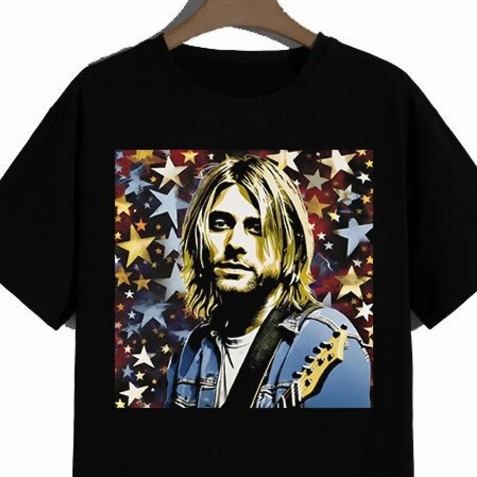 Kurt Cobain Tshirt 1, Kurt Cobain Graphic Tee, Kurt Cobain digital design shirt