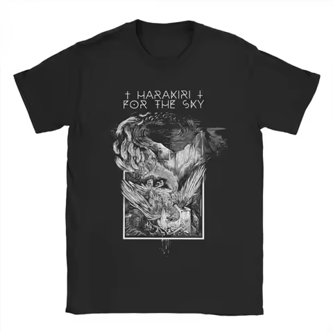 Men Harakiri For The Sky Dead Vulture T Shirts Band Pure Cotton Clothes Casual Short Sleeve O Neck Tees Gift Idea T-Shirt
