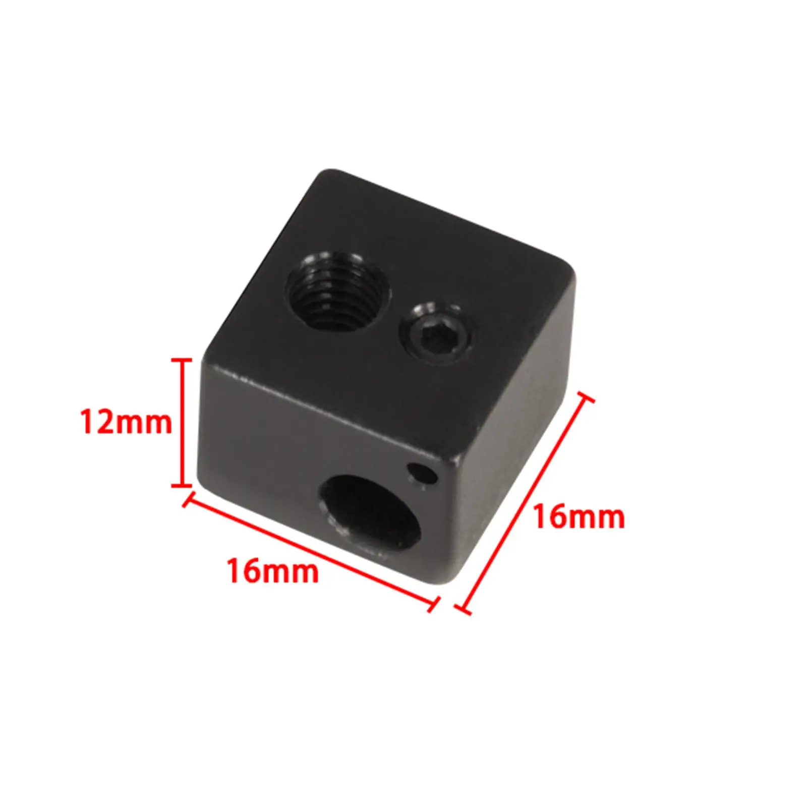 5x Aluminium Heater Block M6 Threaded Tube Hole Extruder Hotend Heater Block