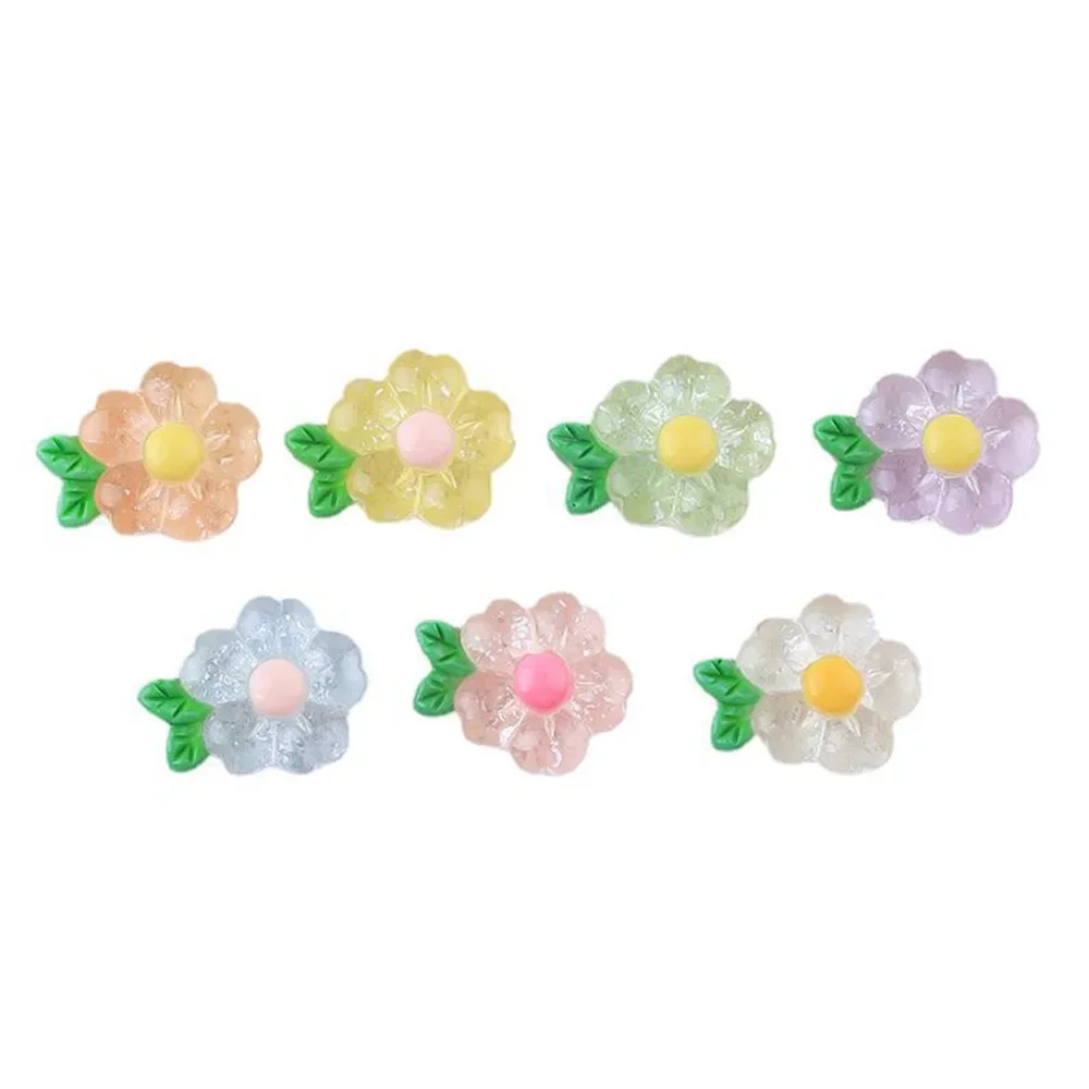 10PCS Mini Cherry Blossoms Series Resin Flat Back Cabochons For Hairpin Scrapbooking DIY Jewelry Craft Decoration Accessories