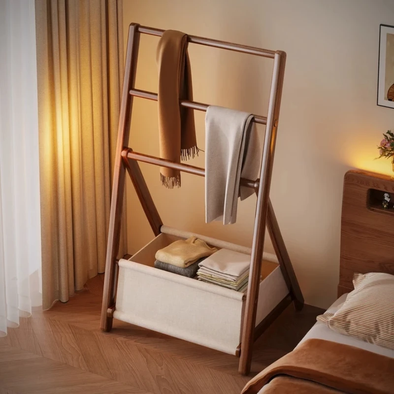 رف ملابس لغرفة النوم الاسكندنافية، غرفة معيشة صغيرة، رف تجفيف بسيط داخلي، موفر للمساحة، أثاث منزلي عتيق #1