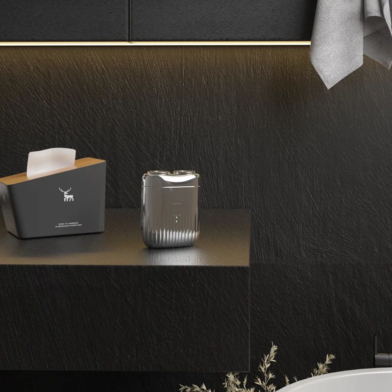 PFAY-Afeitadora eléctrica PA268 para hombre, Mini máquina de afeitar portátil, IPX7, lavable, recargable, recortadora de barba