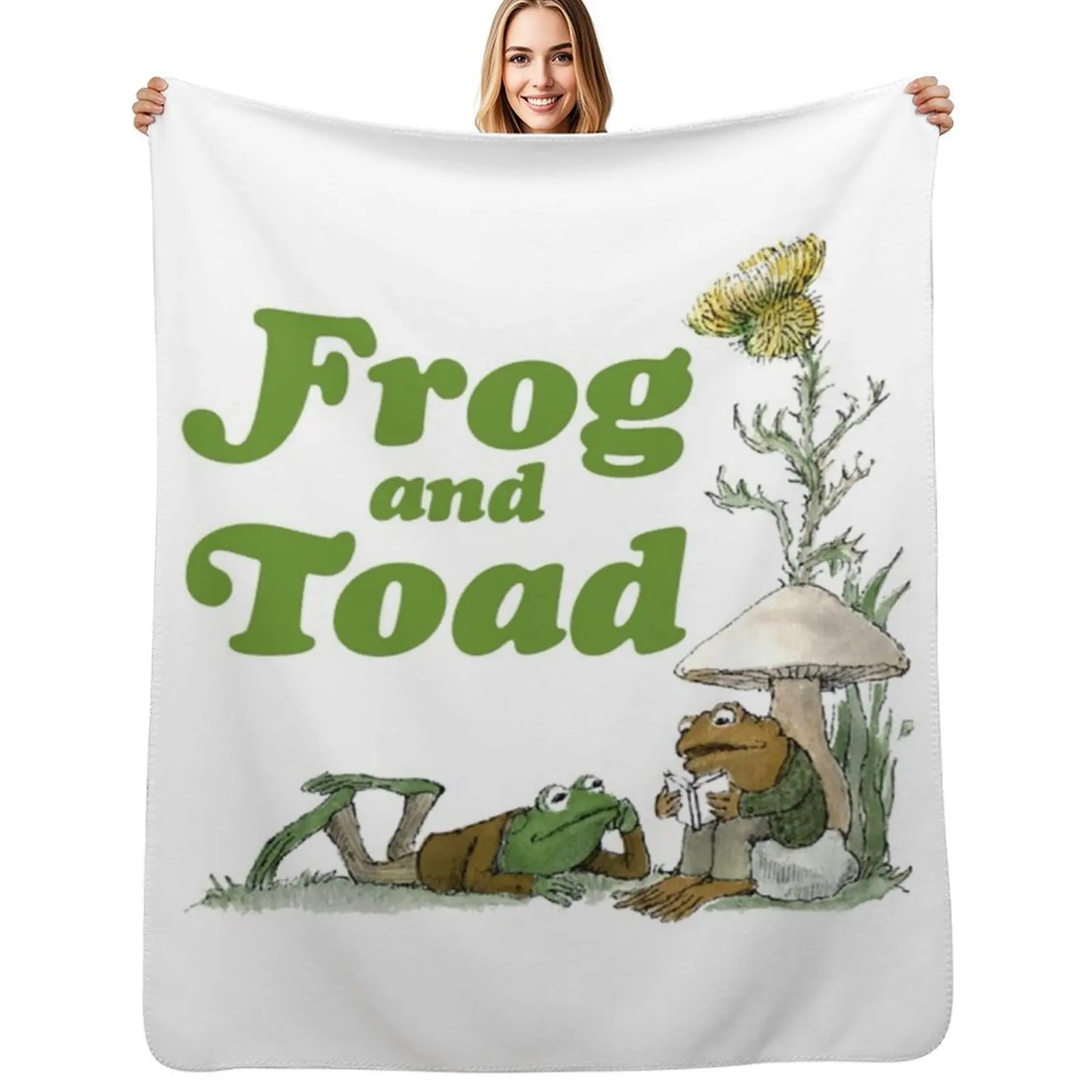 Frog And Toad Throw Blanket Soft Breathable Blanket for Night Sleeping
