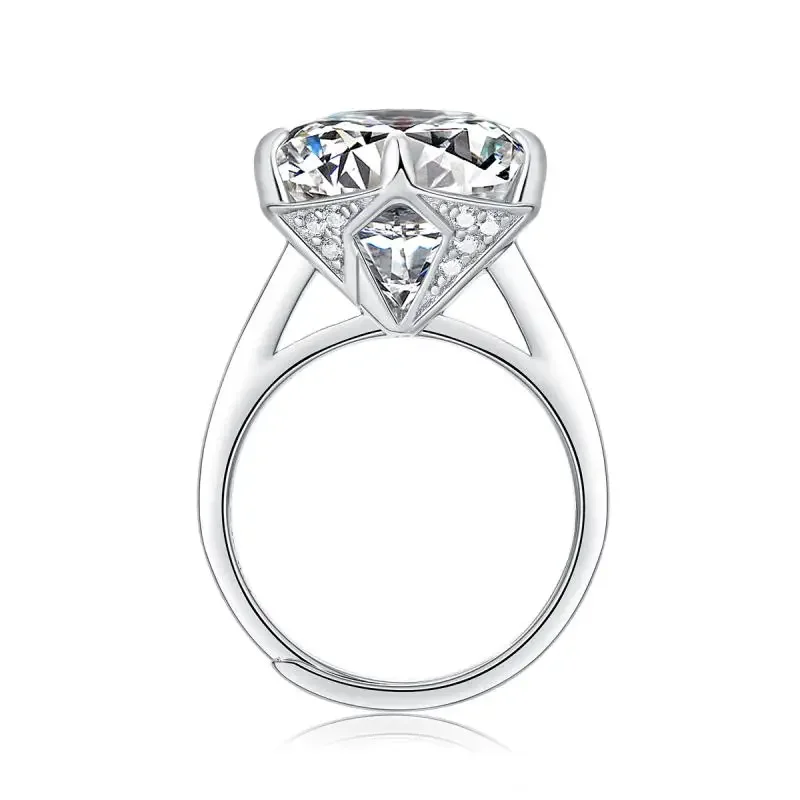 RUIF Hot sale S925 Silver D Color Moissanite Gemstone Ring Ladies Fashion Jewelry Women Rings couple Personalized