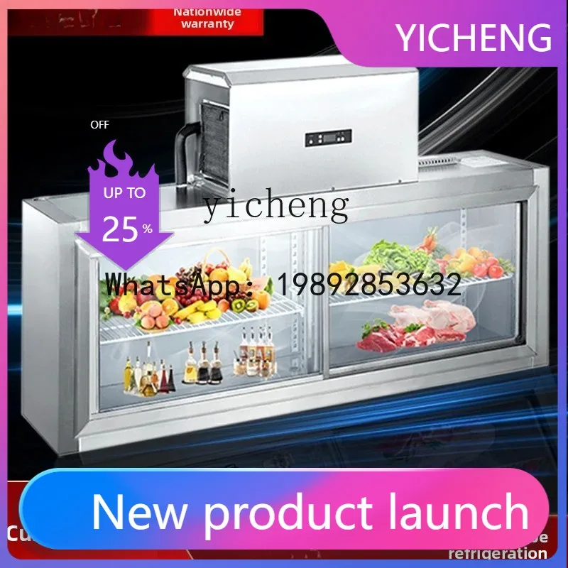 

ZSG wall-mounted refrigerator refrigeration and preservation work display cabinet Commercial wall-mounted hanging freezer