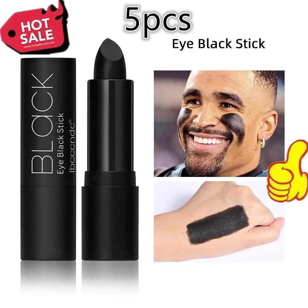 5pcs Baseball Eye Black Painting Sticks Sports Face Paint Stick Football Softball Kids Adults Party Stage Face Makeup Accessorie