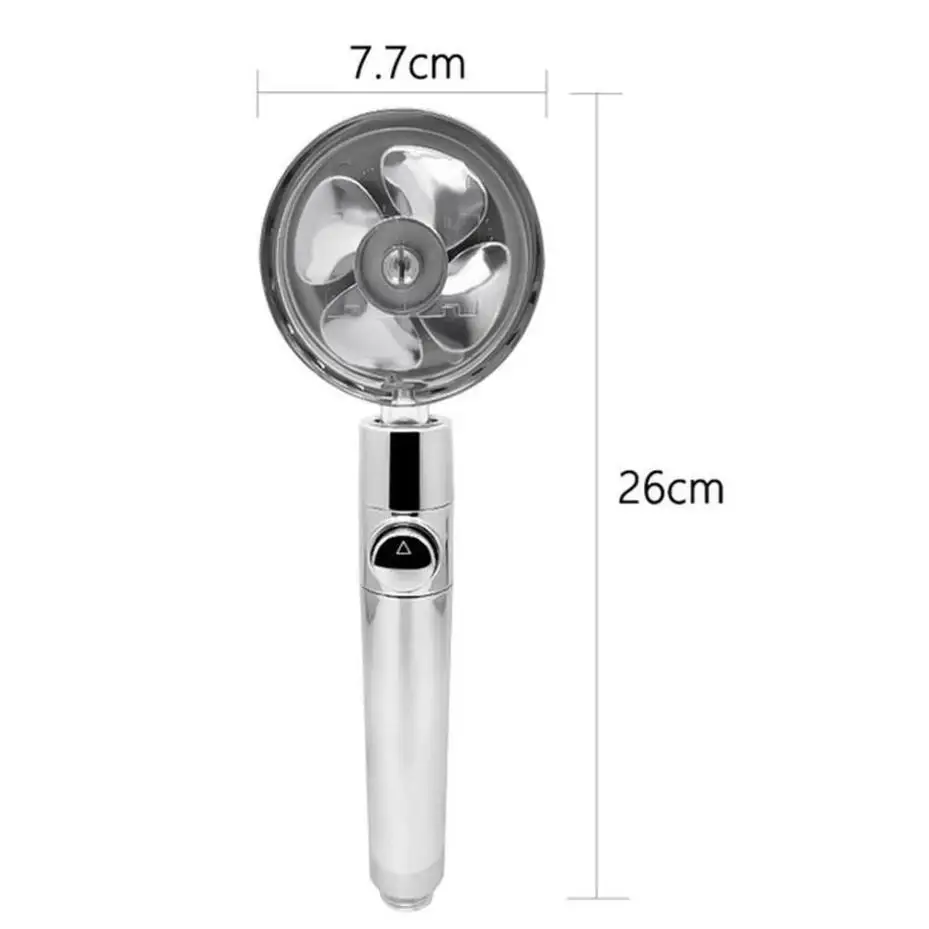 1 Pcs High Pressure Shower Head Handheld Water Saving Massage Spray With 360 Rotated Rainfall For Bath Fan