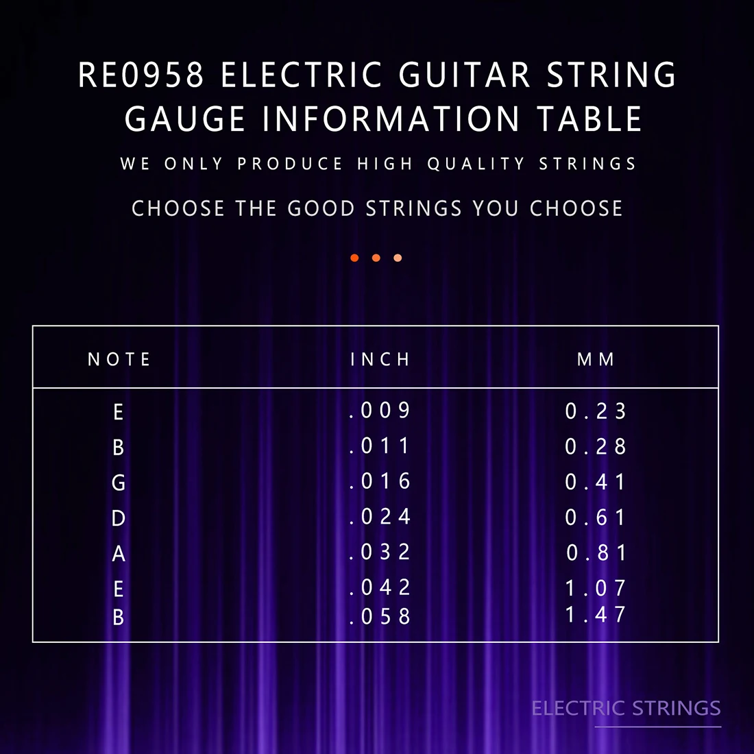 1/10 Set IRIN 7 String Electric Guitar Strings Hex High Carbon Steel Core Nickel Steel Wound Anti-Rust Coated Replacement Guitar view 6