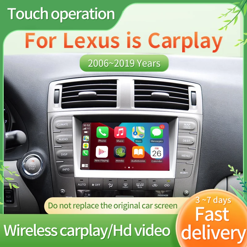 Wireless Apple Carplay Car Video Player Central Multimedia Stereo Module For LEXUS 2006~2019 IS200 IS250 IS300 IS300C