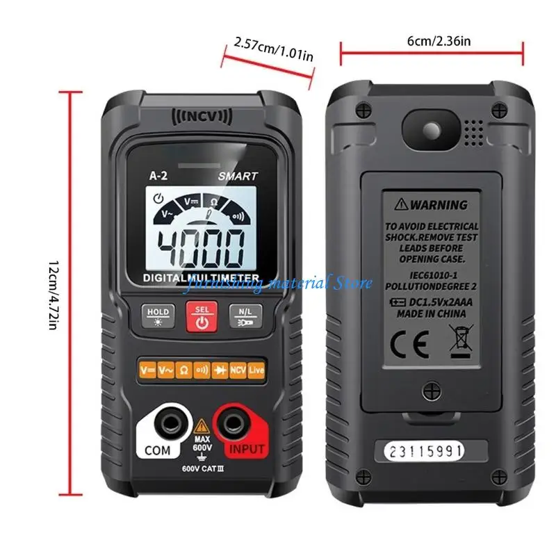 Y5GD Advanced Digital Multimeter with Automatic Mode Change Bright Display Data Storage Feature for Electrical Assessment
