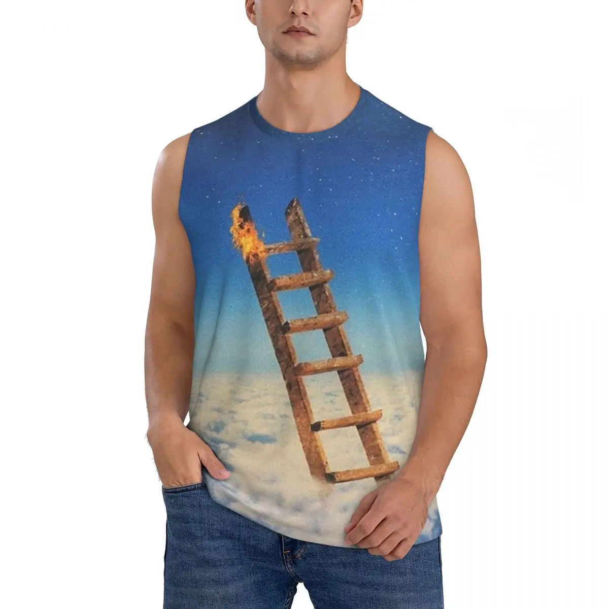 Astro Highest In Room World Travis Fan Cov Men Sleeveless Tank Tops Quick Dry Breathable Gym Fitness Running Summer  Sport Vest