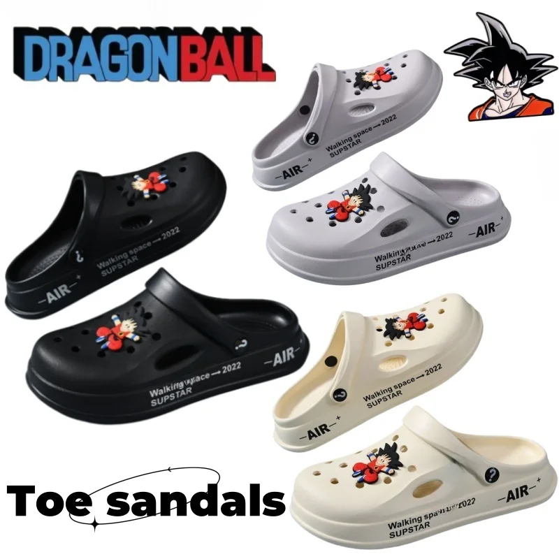 

Dragon Ball Son Goku Anime Peripherals Cartoon Slippers High-Value Couple Non-Slip and Wear-Resistant Thick-soled Toe Sandals