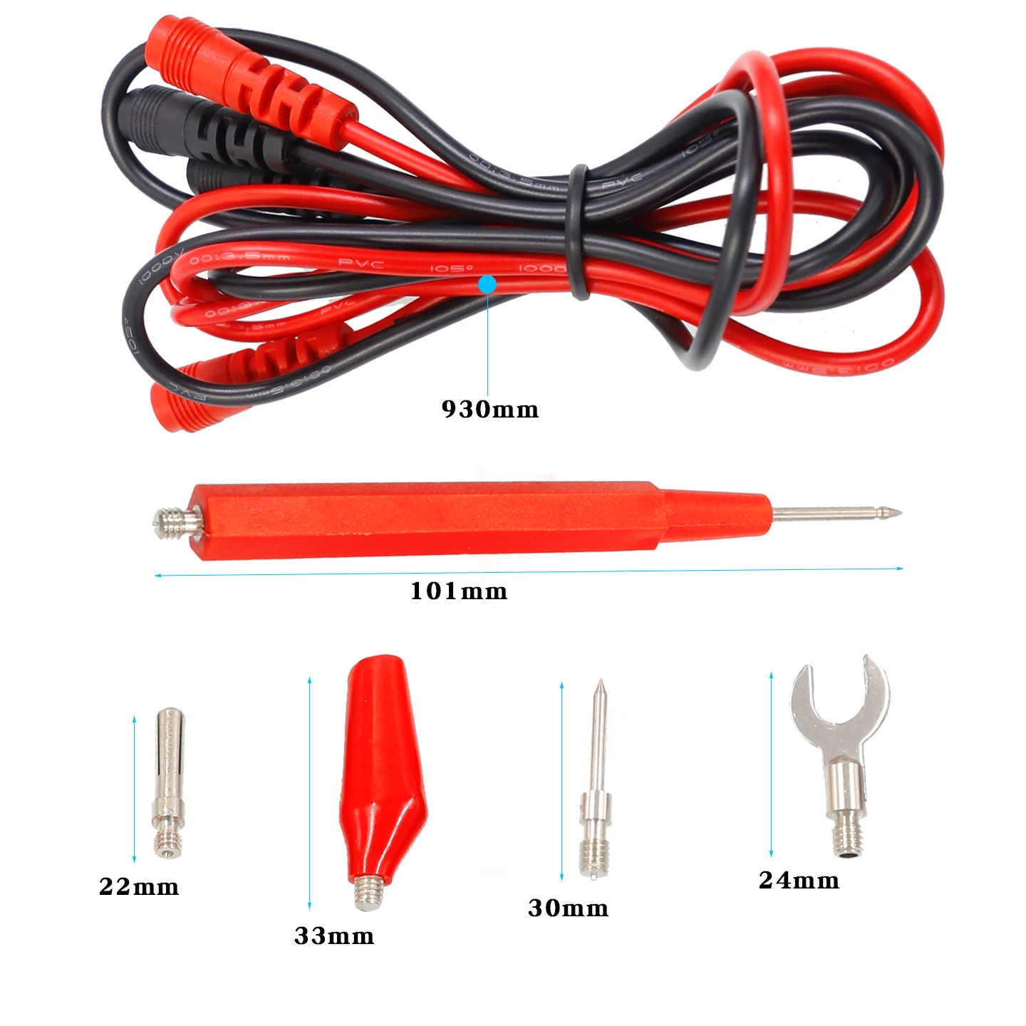 16-in-1 Test Lead, Banana Plug Test Lead, Multimeter Test Probe