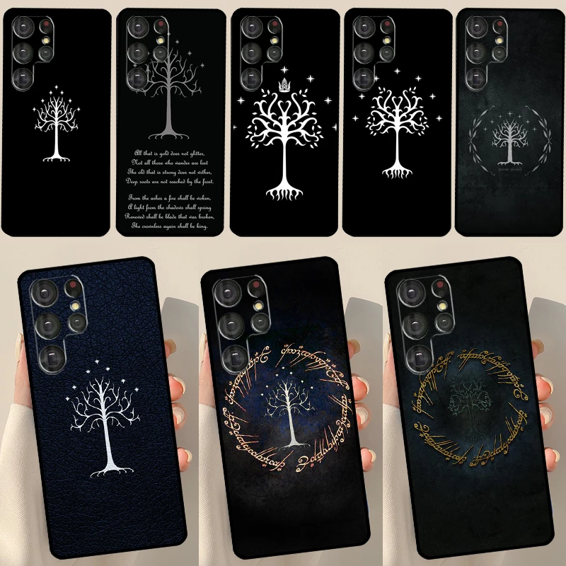 Tree Of Gondor  Lotrs Phone Case For Samsung Galaxy S23 S21 S22 Ultra S8 S9 S10 Note 10 Plus S20 FE Cover Funda