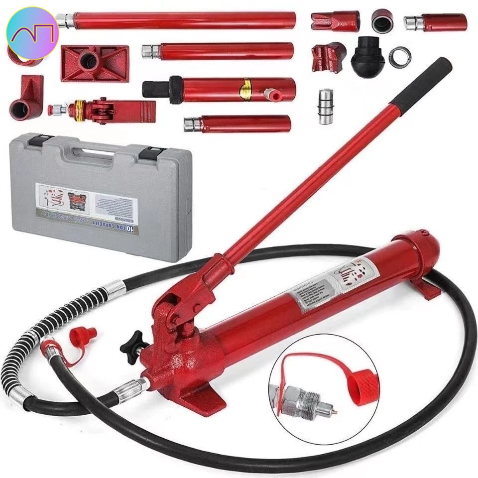 

Hydraulic Jack Kit 4/10Ton Sheet Metal Correction Automotive Frame Shape Repair Separation Jack Tools