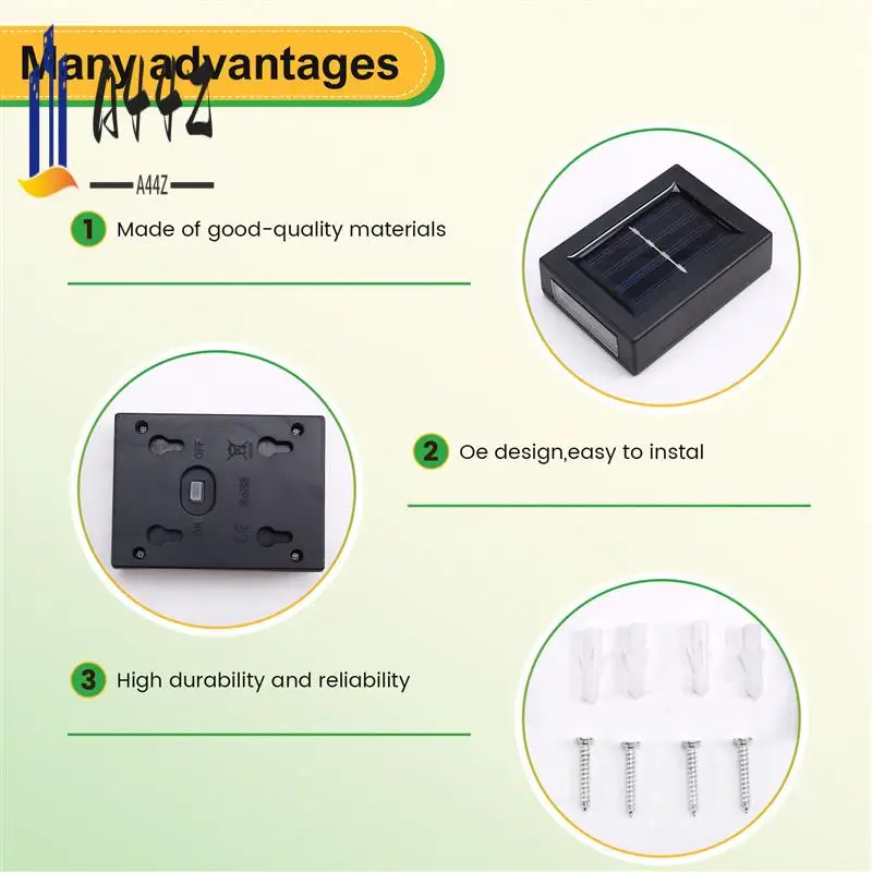 

A44Z-наружные садовые солнечные настенные светильники вверх и вниз, водонепроницаемые настенные светильники, декоративные настенные светильники, садовые декоративные светильники