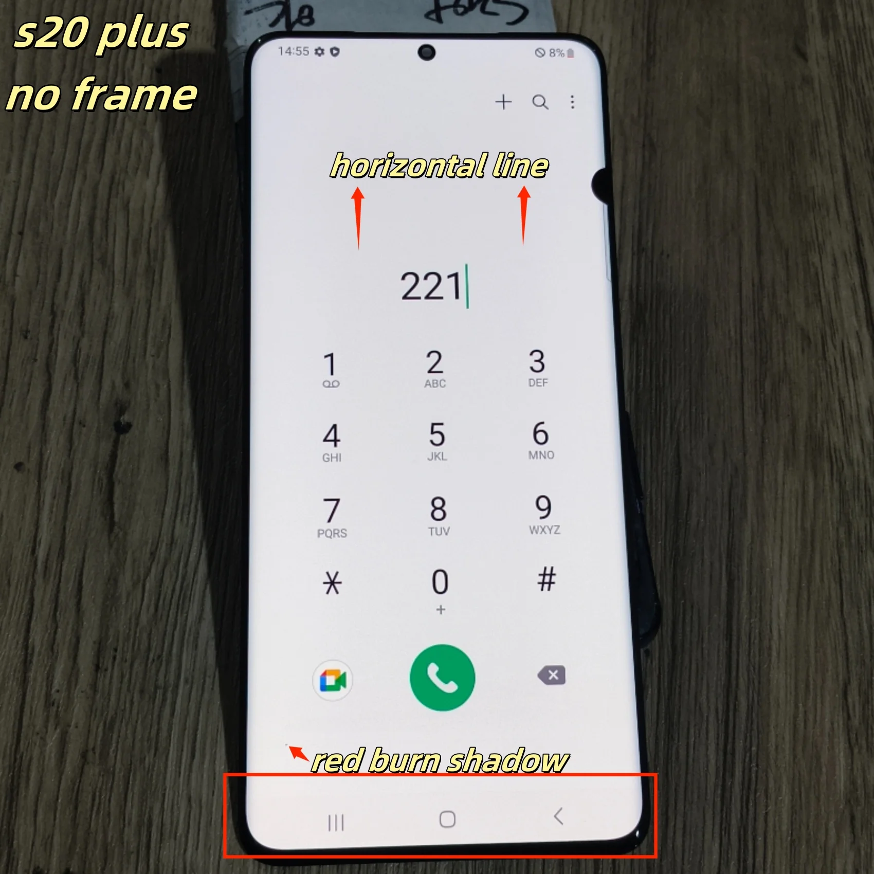 Pop 6,7 ''Test Super AMOLED Defect ЖК-дисплей для Samsung S20 Plus G985 G986 S20 + 4g 5g ЖК-дисплей с дигитайзером сенсорного экрана Замена дисплея
