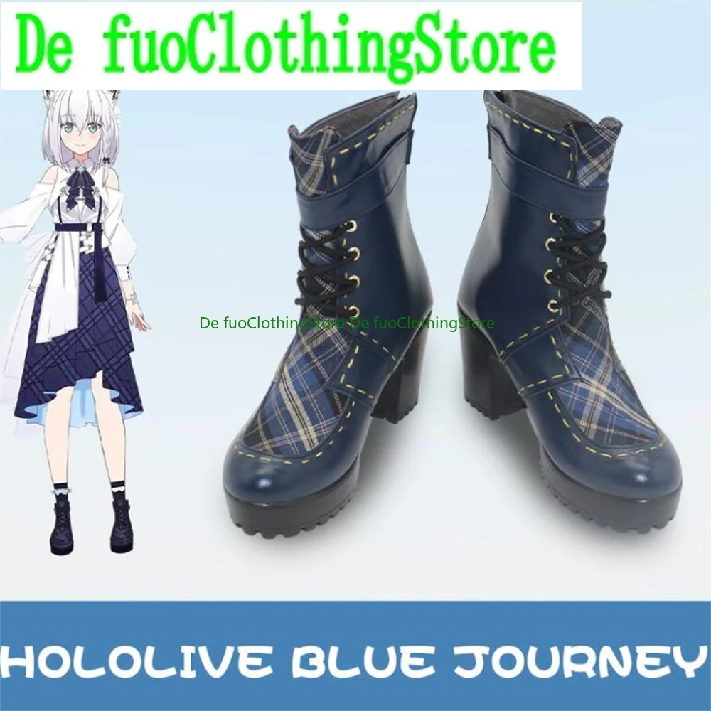 

Houshou Marine Hakui Koyori Virtual YouTuber VTuber Hololive Blue Journey Обувь для косплея Сапоги Игра Аниме Хэллоуин DefuoClothing