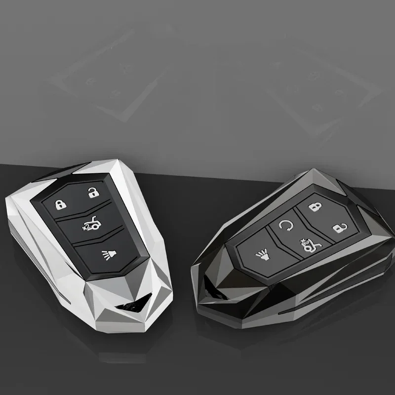 

Zinc Alloy Car Remote Key Fob Cover Case Holder Protector For Cadillac ATS-L XTS XT5 CTS CT6 ATS 28T SRX Escalade 2015