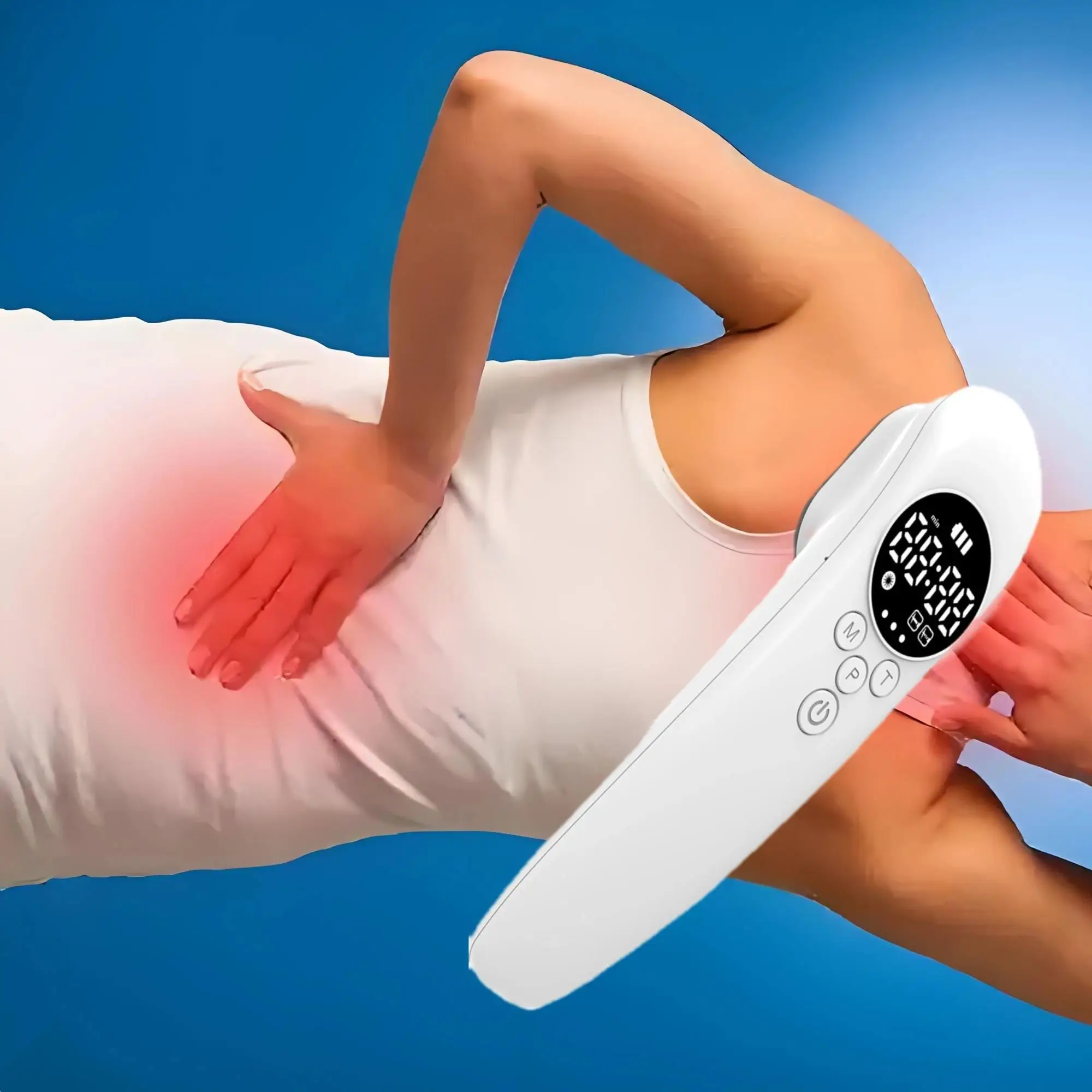 

Ручное устройство красного света 650 нм/808 нм для позвоночника, плеч, боли в колене при артрите, спортивных травмах и домашних животных