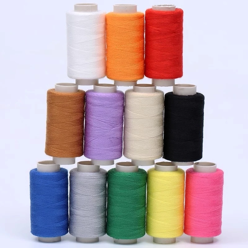 1 Set mit 6 Farben 402 Nähgarn-Set Polyester-Stickgarn-Kit 360M pro Spule für DIY-Bastelarbeiten und Haushaltsnähmaschinen-Zubehör – Detail 8