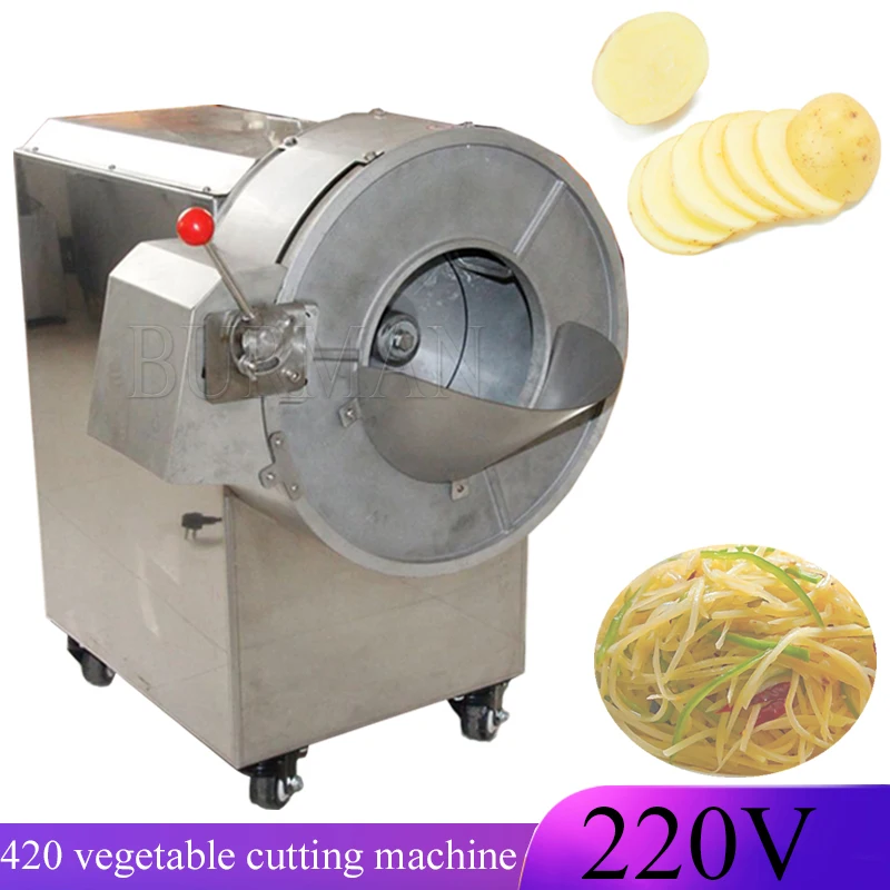 

2023 220V Commercial Multi-function Automatic Cutting Machine Electric Potato Radish Cucumber Slicer Shred Vegetable