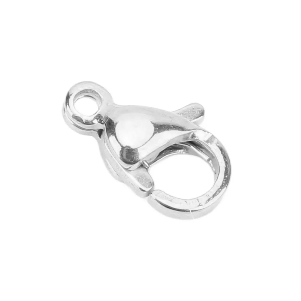 25pcs Jewelry Clasps Stainless Steel Lobster Claw Clasps Silver 9x6mm Lobster Clips Gold Jewelry Making Clasps Accessories