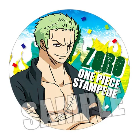 قطعة واحدة فيلم ختم أنيمي شارة دبوس لوفي زورو نامي وانو كوني جير 5 عمل الشكل تحصيل البضائع تأثيري