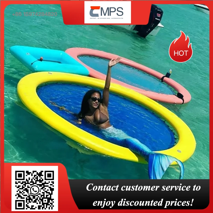 Summer Beach Toys Inflatable Ride on Floats Sea Floating Platform Swimming Pool  for Boat