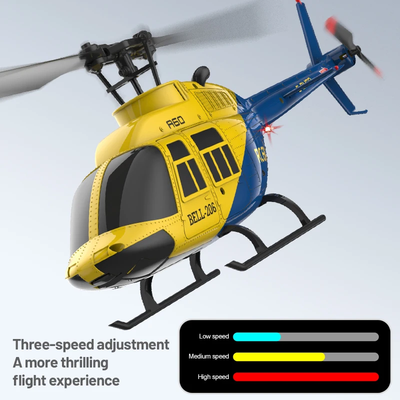Professionale 6G Modalità Ailerless Flusso Ottico Elicottero di Controllo Remoto 4CH Una Chiave Decollo Hover 3 Velocità di Marcia RC Elicottero Giocattolo