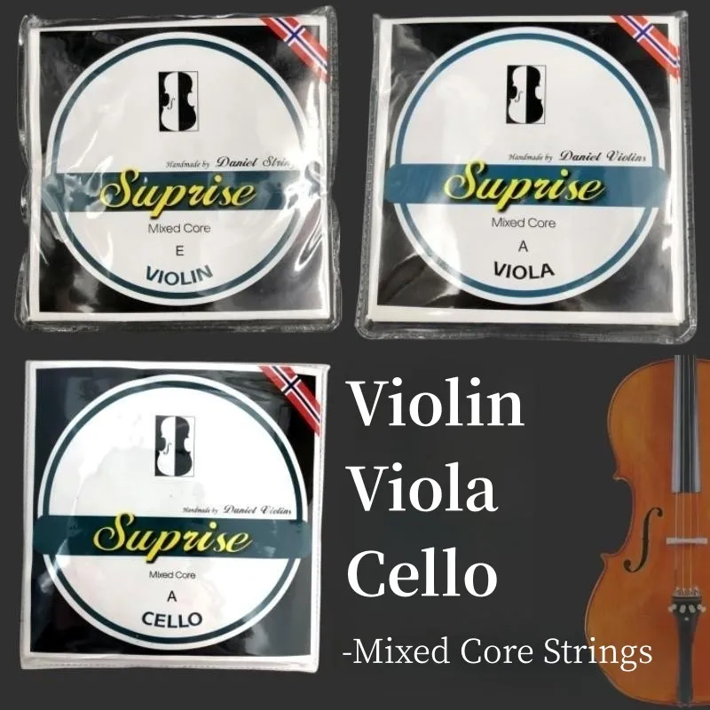 1set of Mixed Core (Daniel) professional violin viola cello strings 3/4-4/4