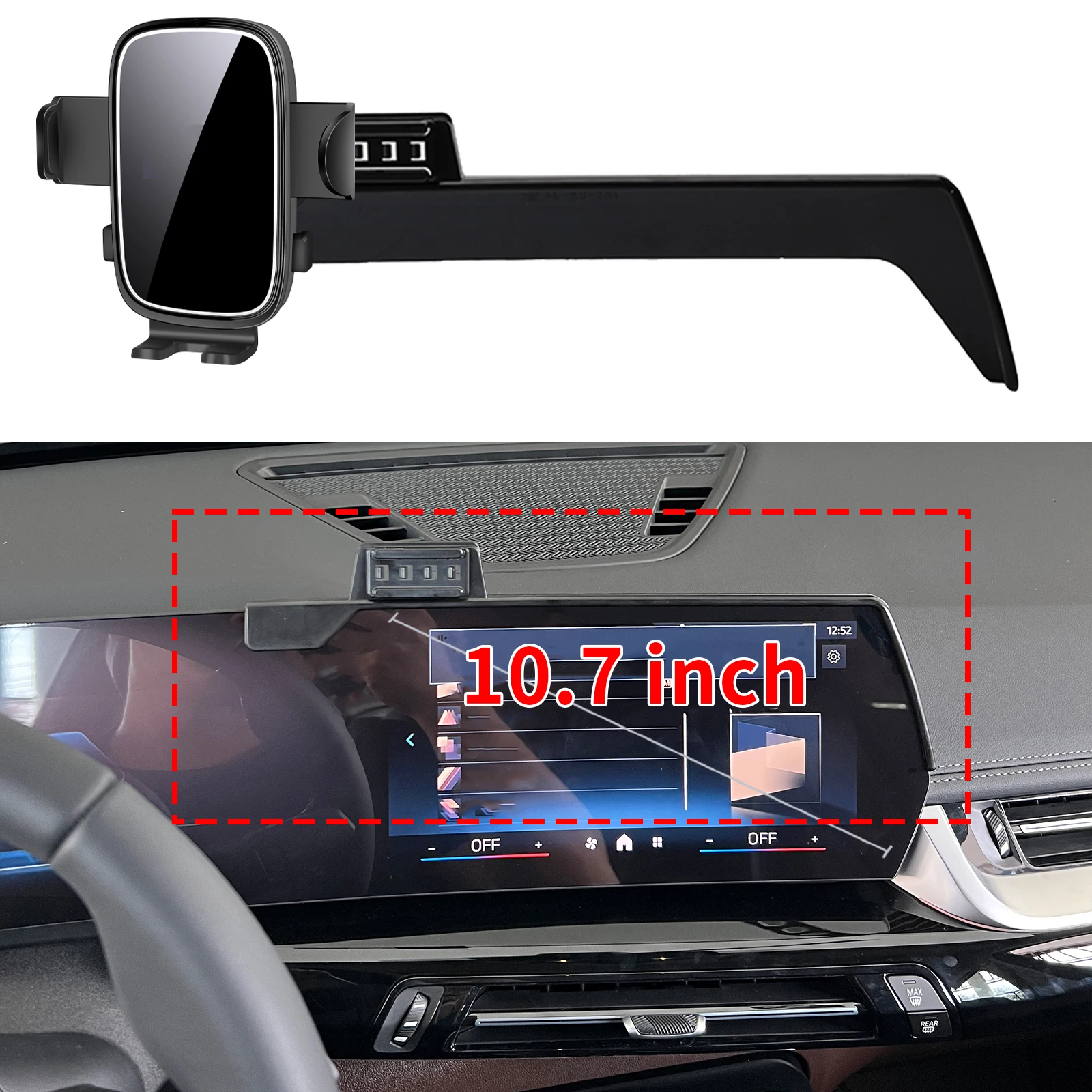 

for BMW 1 Series 2024-2026 BMW120 116 M135 xDrive Custom Fit Phone Holder Mount Dashboard Screen Base No Drill Car​​ accessoires