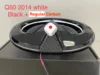 인피니티 Q50 2014-2017 로고 배지 라이트, 자동차 로고 엠블럼 라이트, 비 블리딩 카본, 벌집 배경 위조 3