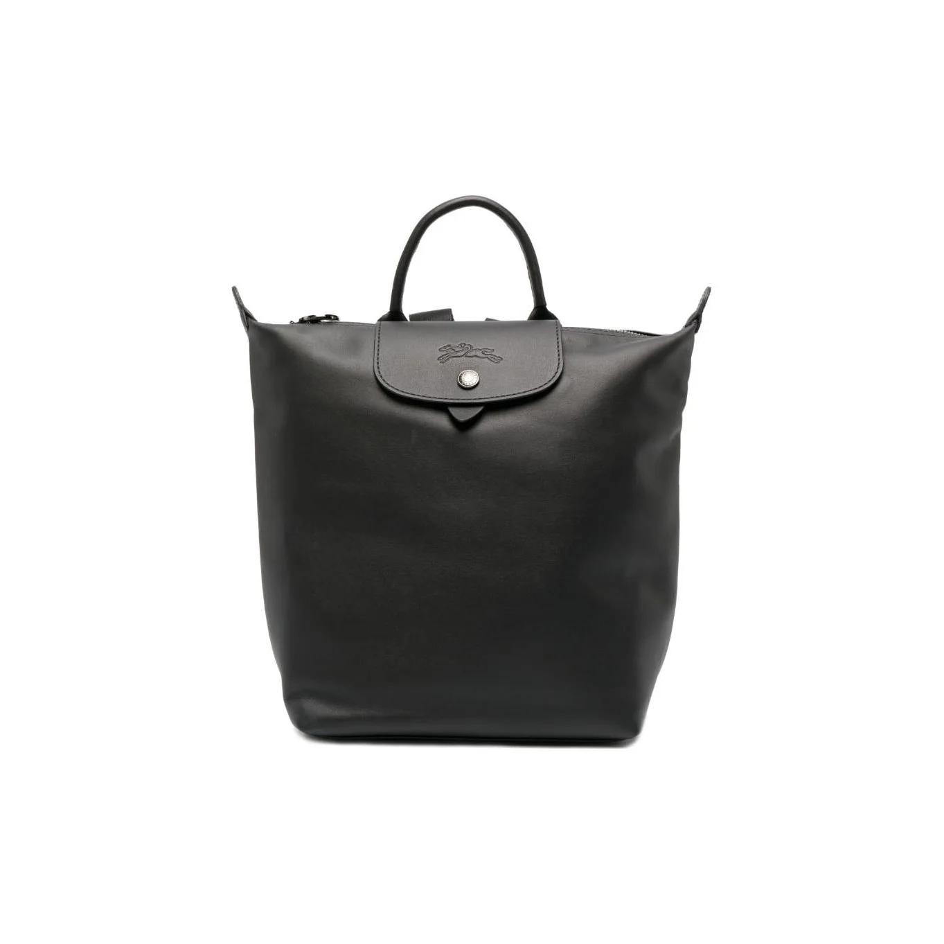 LONGCHAMP Le Pliage Cow Leather Backpack Small Women's Black 10209987001