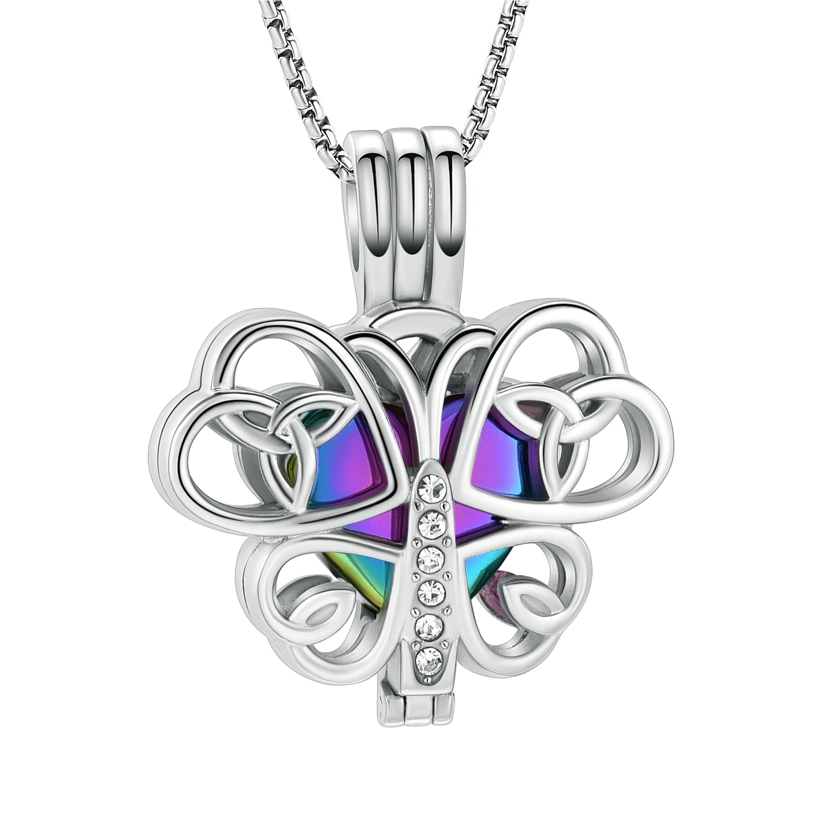 

Узел бабочка урна ожерелье для праха для женщин памятная фотодрагоценность для человека/прах питомца