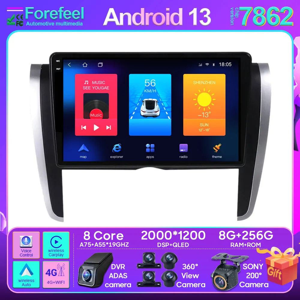 

Android Carplay For Toyota Allion T260 2007-2019 2020 No DVD Multimedia Car Player Navigation Touch Screen GPS Stereo Radio BT