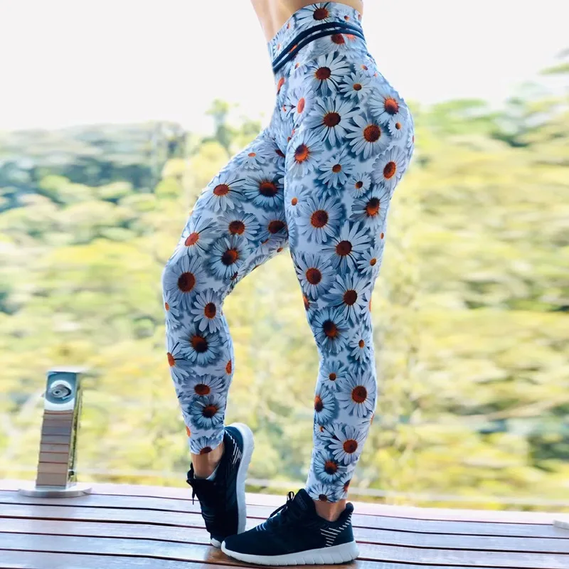 

Women's Leggings High Waist Pants Leggins Push Up Fitness Tights Sport Gym Raises Butt Mujer Yoga Printing Sexy Leggings Ladies