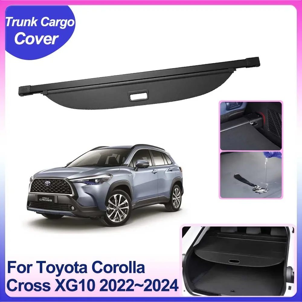 

Rear Trunk Cargo Cover for Toyota Corolla Cross XG10 2022 2023 2024 Car Partition Board Security Privacy Shield Shade Accessorie