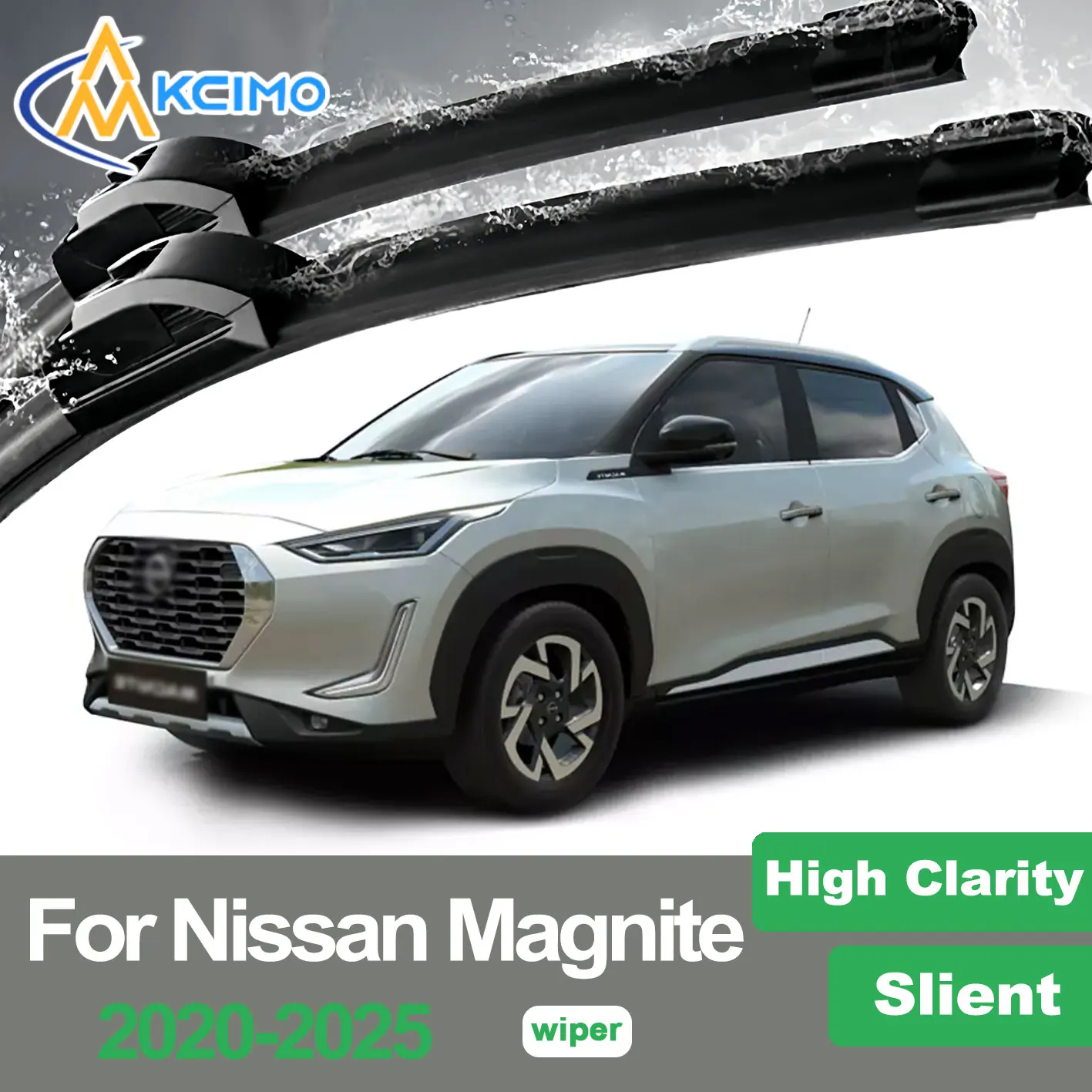

For Nissan Magnite 2020-2025 Clean Quiet Windshield Model Y Wiper Blades 2pcs Windscreen Window Car Accessories