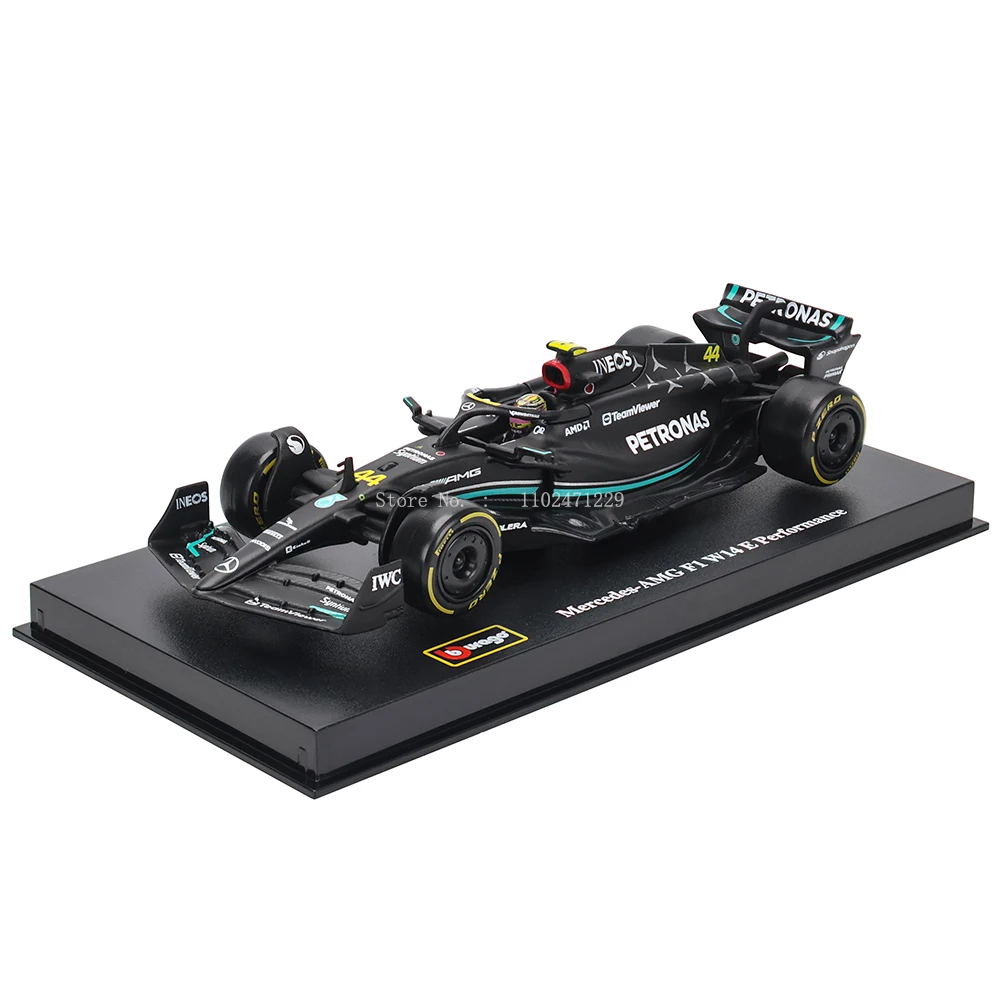 Bburago 1:43 W14 2023 44 # Hamilton Mercedes-Amg Petronas F1 Team #63 Russell Legering Auto Gegoten Auto Model Wedstrijdvoertuigen