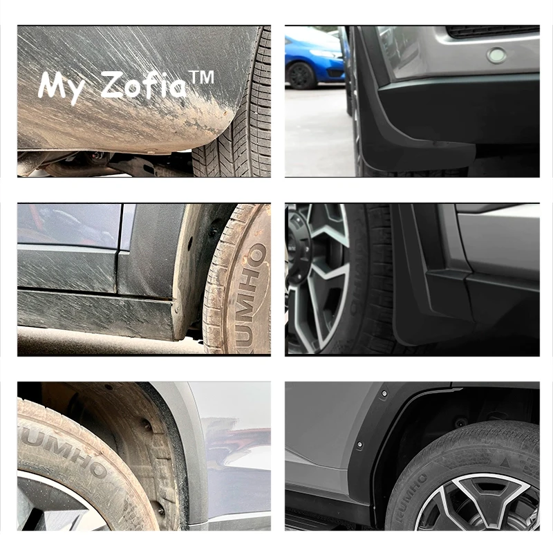 For GWM New HAVAL H7 2025 2026 Car Mudguards Plastic Fender Cover Rear Wheel Linining Mud Flaps Guard Cover Accessories