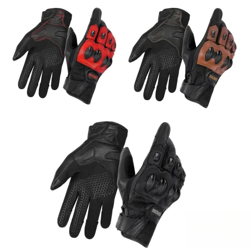 

Leather Motorcycle Gloves Touch Screen Motocross Guantes Moto Cycling Luva Motorcyclist