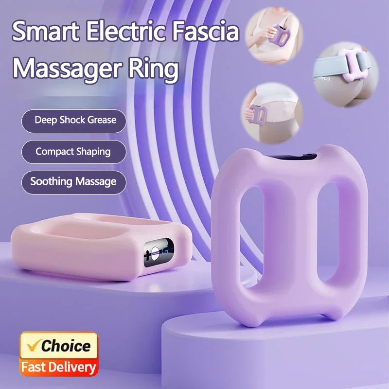

Electric Fascia Ring Massager Full Body Slimming Deep Tissue Vibration Massage with Belt Adjustable Customized Therapy