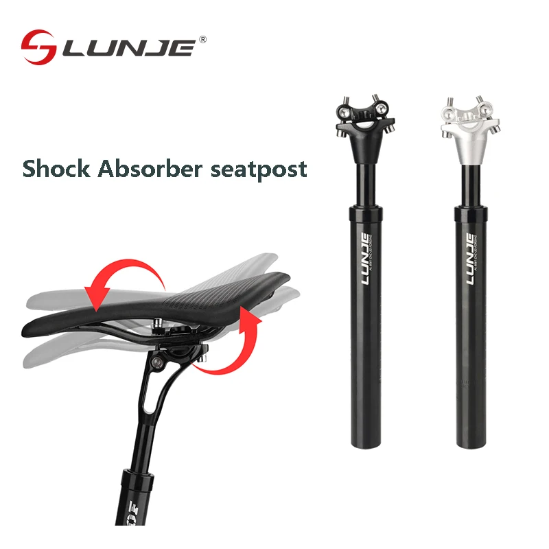 

LUNJE MTB Bicycle SeatPost Suspension Seatpost Shock Absorber Ultralight Aluminum Alloy Road Bike Shock Absorbing Seat Post