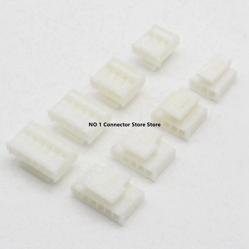 50PCS HY 2.0mm Pitch Plastic Shell Connector Plug Terminal Housing 2P /3P/4P/5P/6P/7P/8P/9P/10P/11P/12P with Latch
