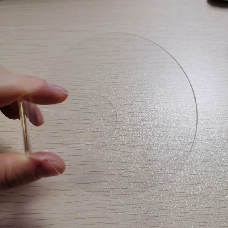 Transparente Acryl-Farbmischplatte mit Griff, runde, flache und flüssige Grundierung mit vier Gittern, Farbmischplatte für Make-up-Werkzeug