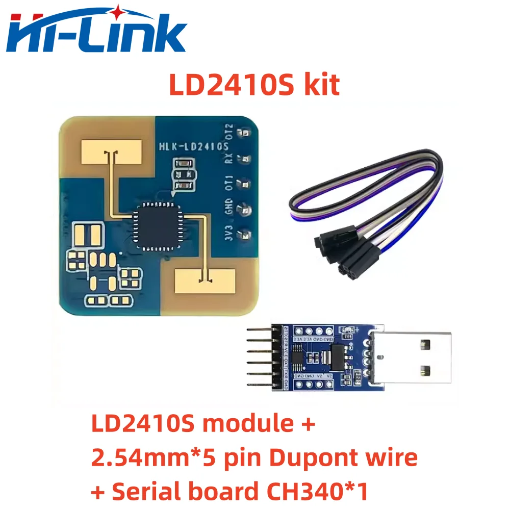 Hilink New 24G Human Presence Radar Module HLK-LD2410S Kit Microampere Power Intelligent Induction Switch CE/FCC Certification