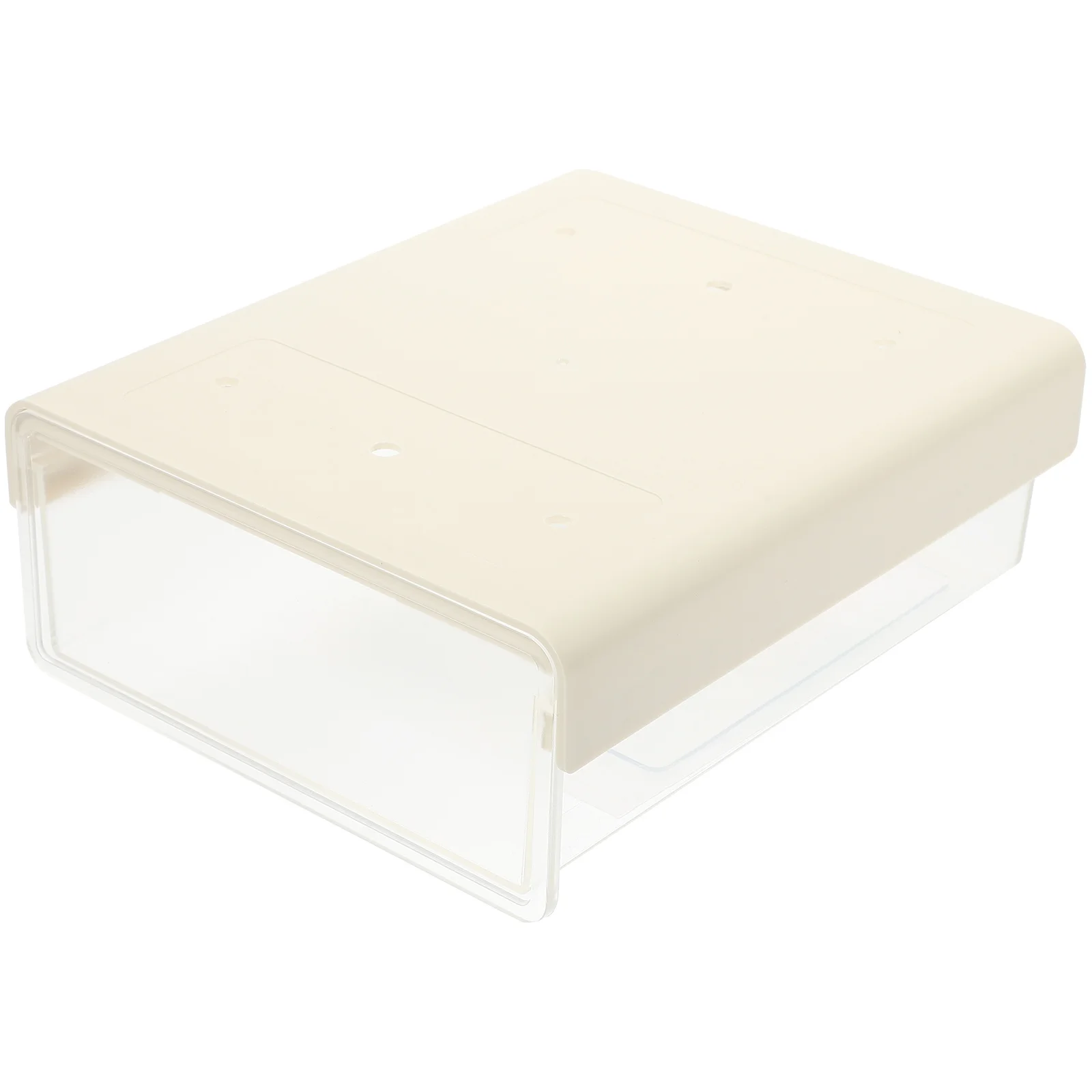 صندوق تخزين بأدراج منظم تحت المكتب، تصميم لاصق مخفي، تلميع سلس، ليس من السهل تشوه لقلم سطح المكتب والمنزل والمكتب #5