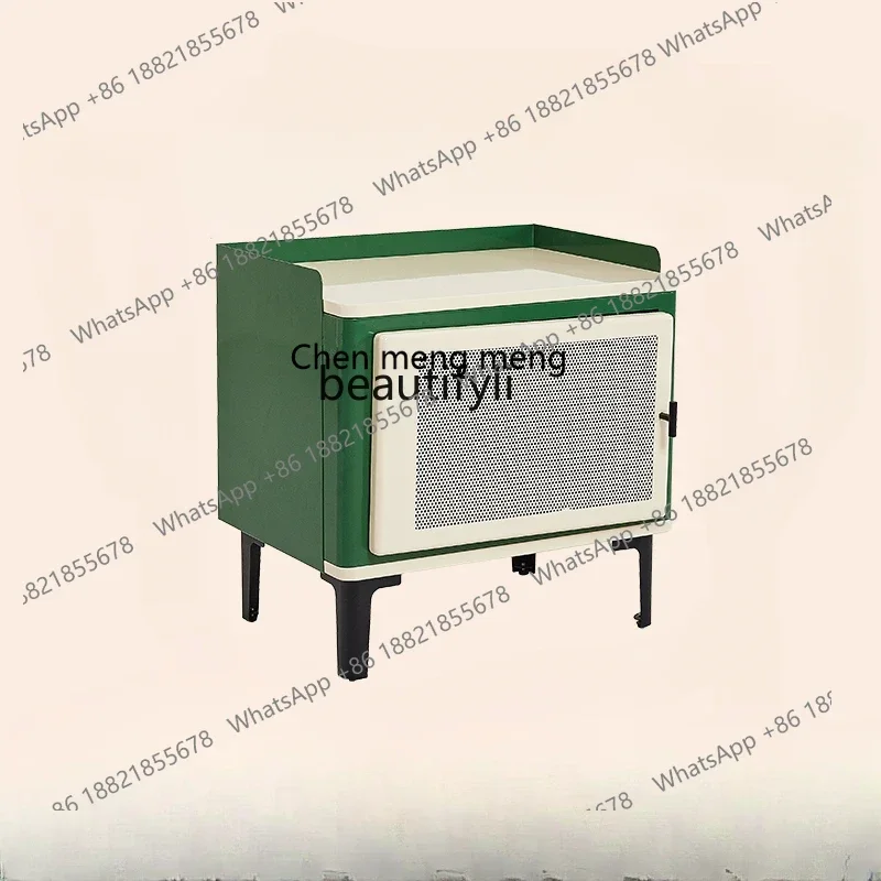 

new style Nordic Retro Bedside Table Modern Creative Locker Simple Bedside Storage Cabinet ss 7304